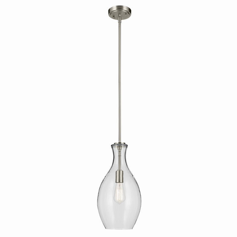 Everly 9" Mini Pendant in Brushed Nickel