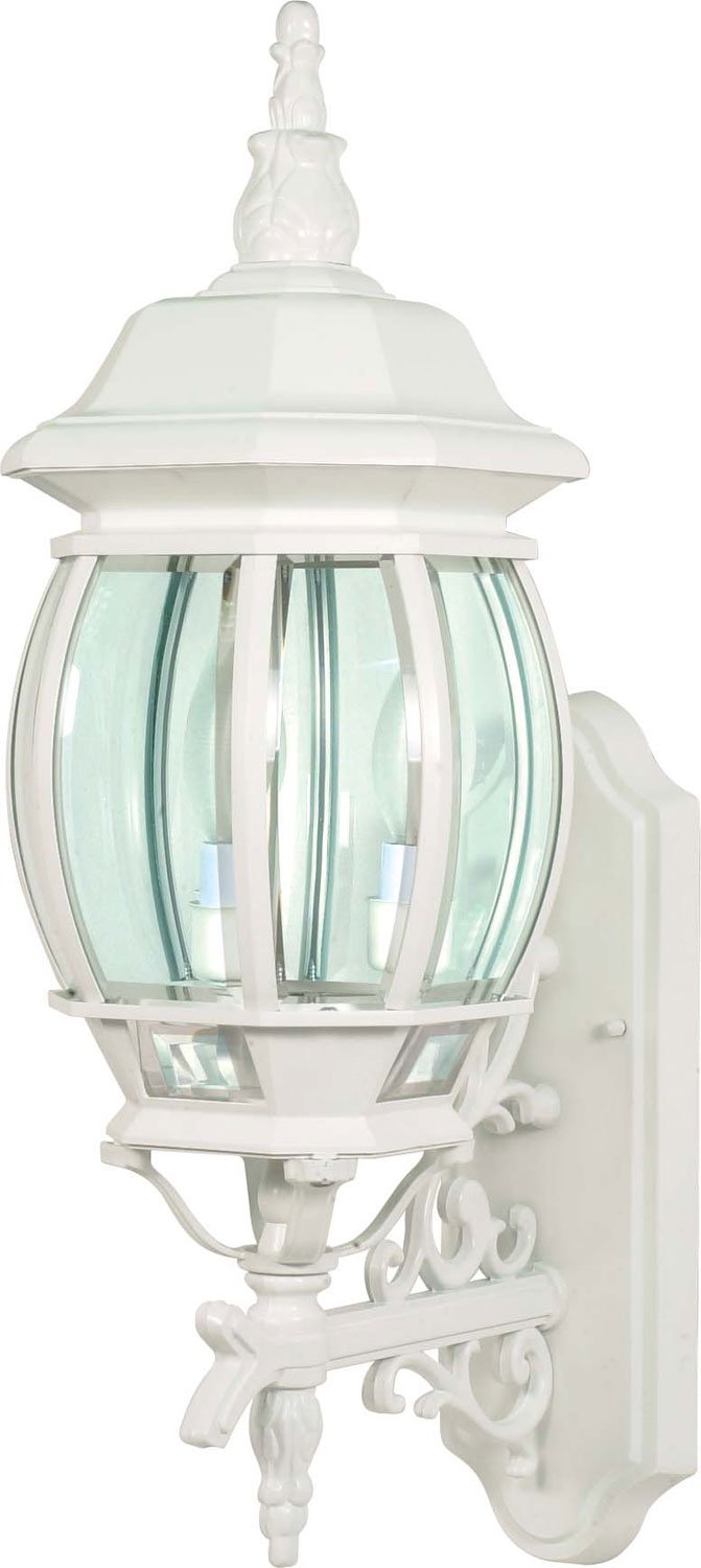Central Park 3-Light Outdoor Wall Lantern in White