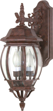 Central Park 3-Light Outdoor Wall Lantern in Old Bronze