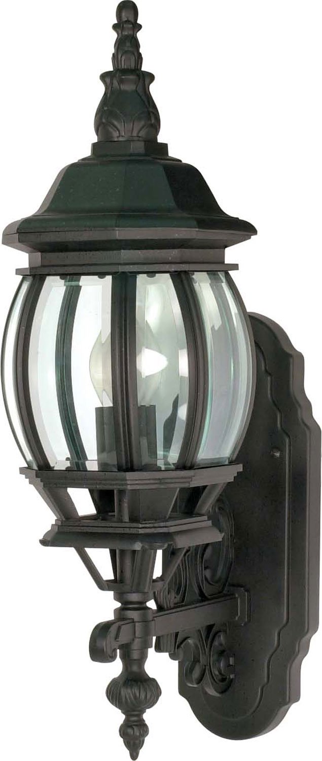 Central Park 20.5" Outdoor Wall Lantern in Textured Black