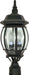 Central Park 3-Light Post Lantern in Textured Black