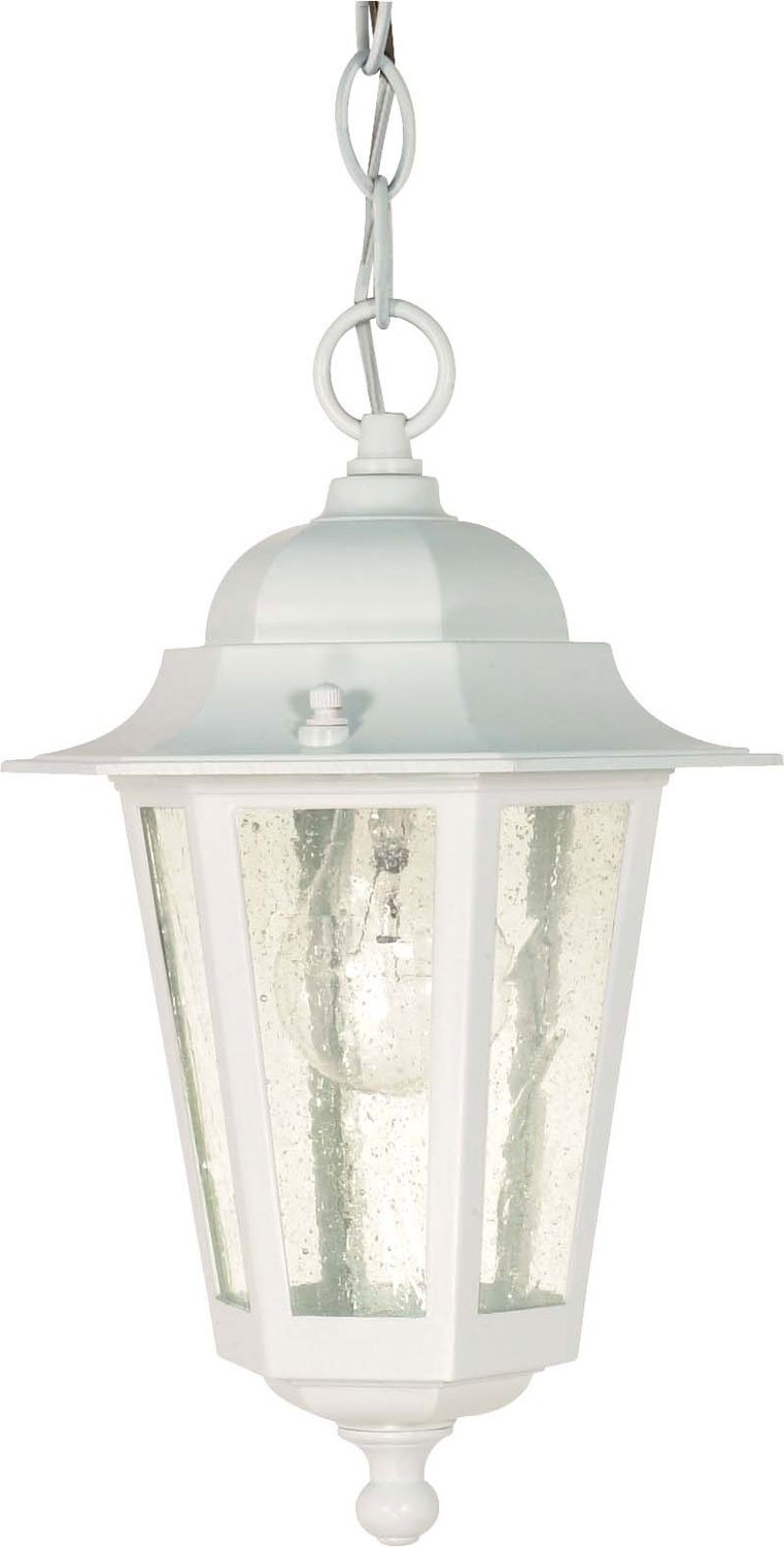 Cornerstone Outdoor Lantern Pendant in White