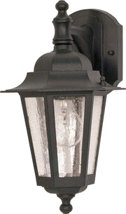 Cornerstone Small Outdoor Wall Lantern in Textured Black