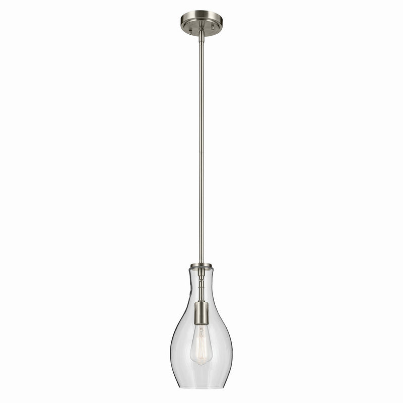 Everly 7" Mini Pendant in Brushed Nickel