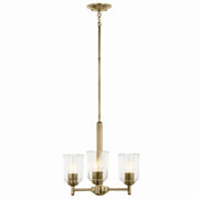 Shailene 3-Light Chandelier in Natural Brass