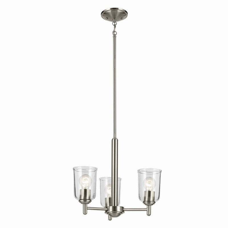 Shailene 3-Light Chandelier in Brushed Nickel