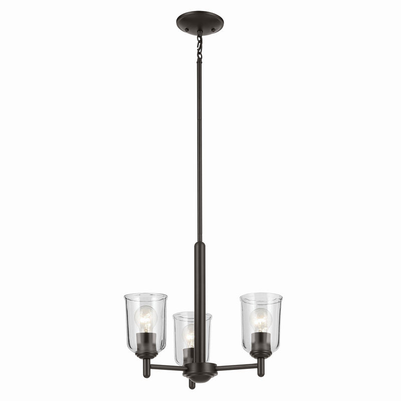 Shailene 3-Light Chandelier in Olde Bronze
