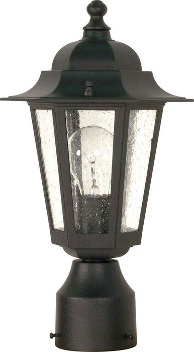 Cornerstone 1-Light Post Lantern in Textured Black