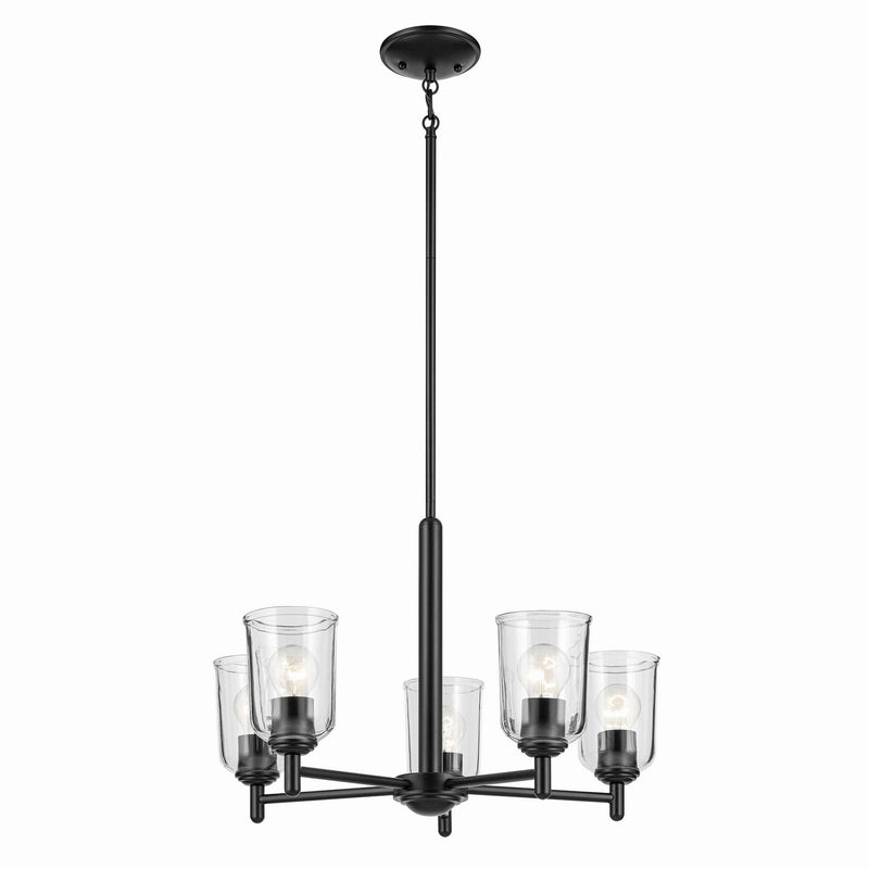 Shailene 5-Light Chandelier in Black