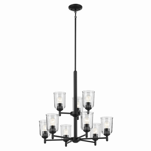 Shailene 9-Light Chandelier in Black