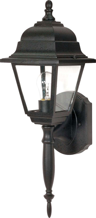 Briton 1-Light 18" Wall Lantern in Textured Black
