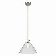 Avery 14" Cone Pendant in Brushed Nickel