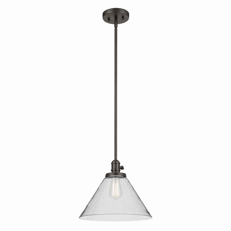 Avery 14" Cone Pendant in Olde Bronze