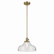 Avery 14.5" Bell Pendant in Natural Brass