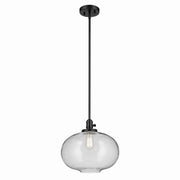 Avery 14.5" Globe Pendant in Black