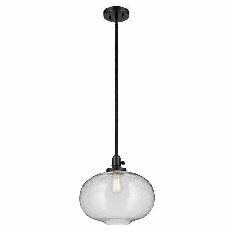 Avery 14.5" Globe Pendant in Black