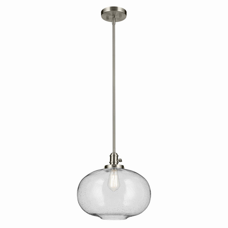 Avery 14.5" Globe Pendant in Brushed Nickel