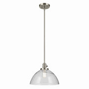 Avery 14" Bell Pendant in Brushed Nickel