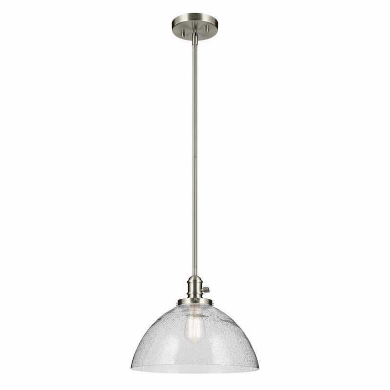 Avery 14" Bell Pendant in Brushed Nickel