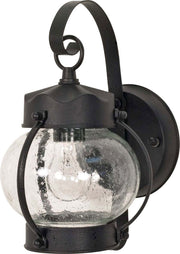 Onion Lantern Outdoor Wall Lantern in Textured Black