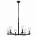 Crosby 6-Light Chandelier in Black - Lamps Expo