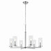 Crosby Six Light Chandelier in Chrome
