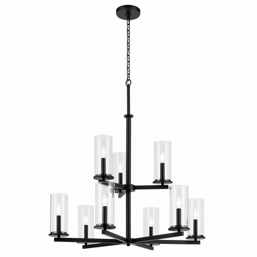 Crosby 9-Light Chandelier in Black