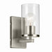 Crosby One Light Wall Sconce in Brushed Nickel