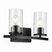 Crosby Two Light Vanity in Black