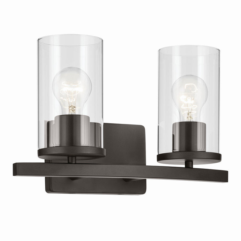 Crosby 2-Light Bath Vanity Light in Olde Bronze