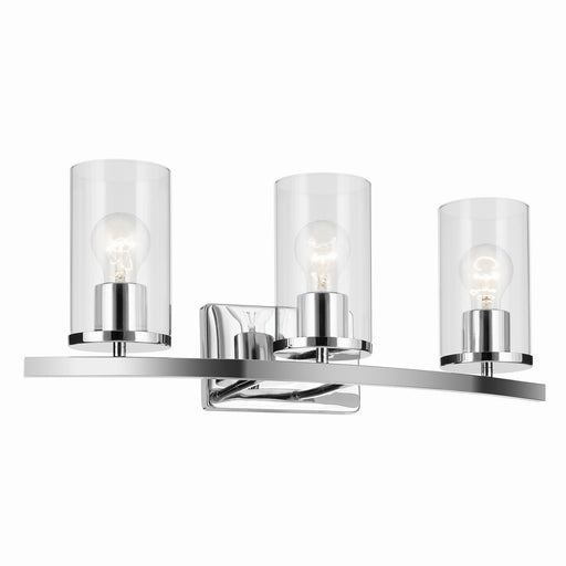 Crosby Three Light Vanity in Chrome