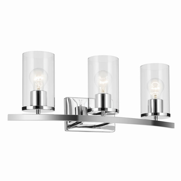 Crosby Three Light Vanity in Chrome