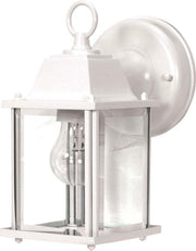 Cube Lantern Outdoor Wall Lantern in White