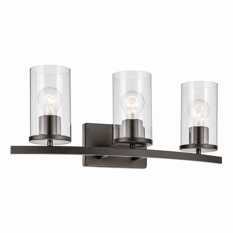 Crosby 3-Light Bath Vanity Light in Olde Bronze