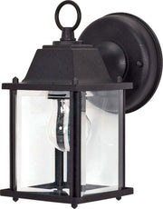 Cube Lantern Outdoor Wall Lantern in Textured Black