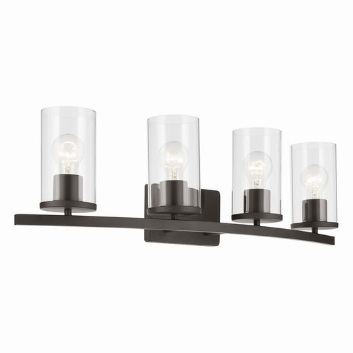 Crosby Four Light Vanity in Olde Bronze