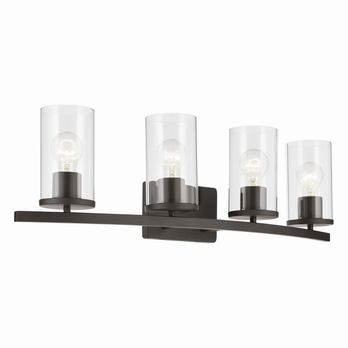 Crosby Four Light Vanity in Olde Bronze