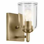 Shailene Bath Sconce in Natural Brass