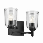 Shailene 2-Light Bath Vanity Light in Black