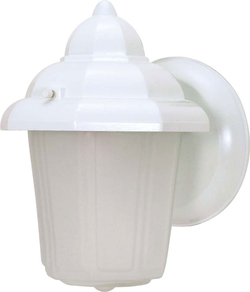 Hood Lantern Outdoor Wall Lantern in White