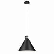 Zailey Cone Pendant in Black