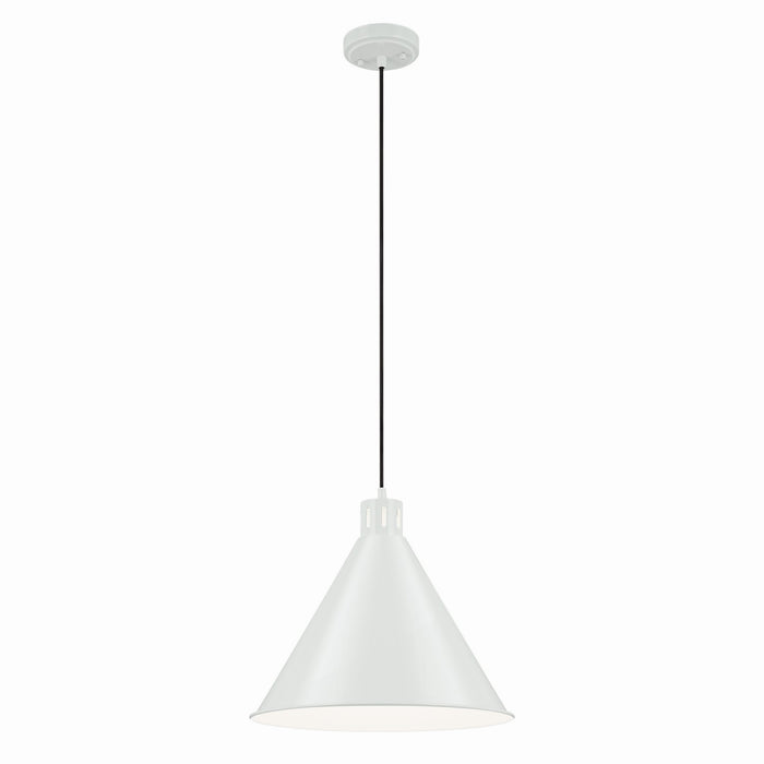 Zailey 1-Light Pendant in White - Lamps Expo