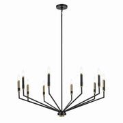 Armand 10-Light Chandelier in Black