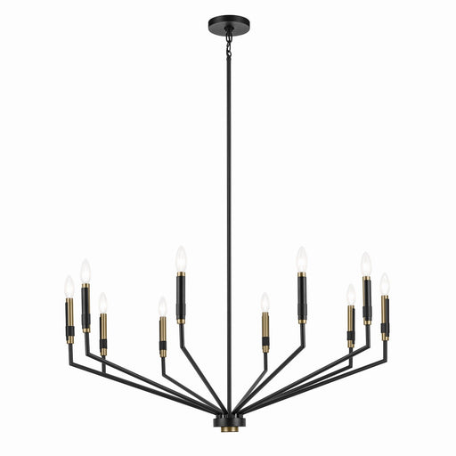 Armand 10-Light Chandelier in Black