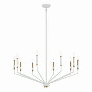 Armand 10-Light Chandelier in White
