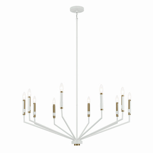 Armand 10-Light Chandelier in White