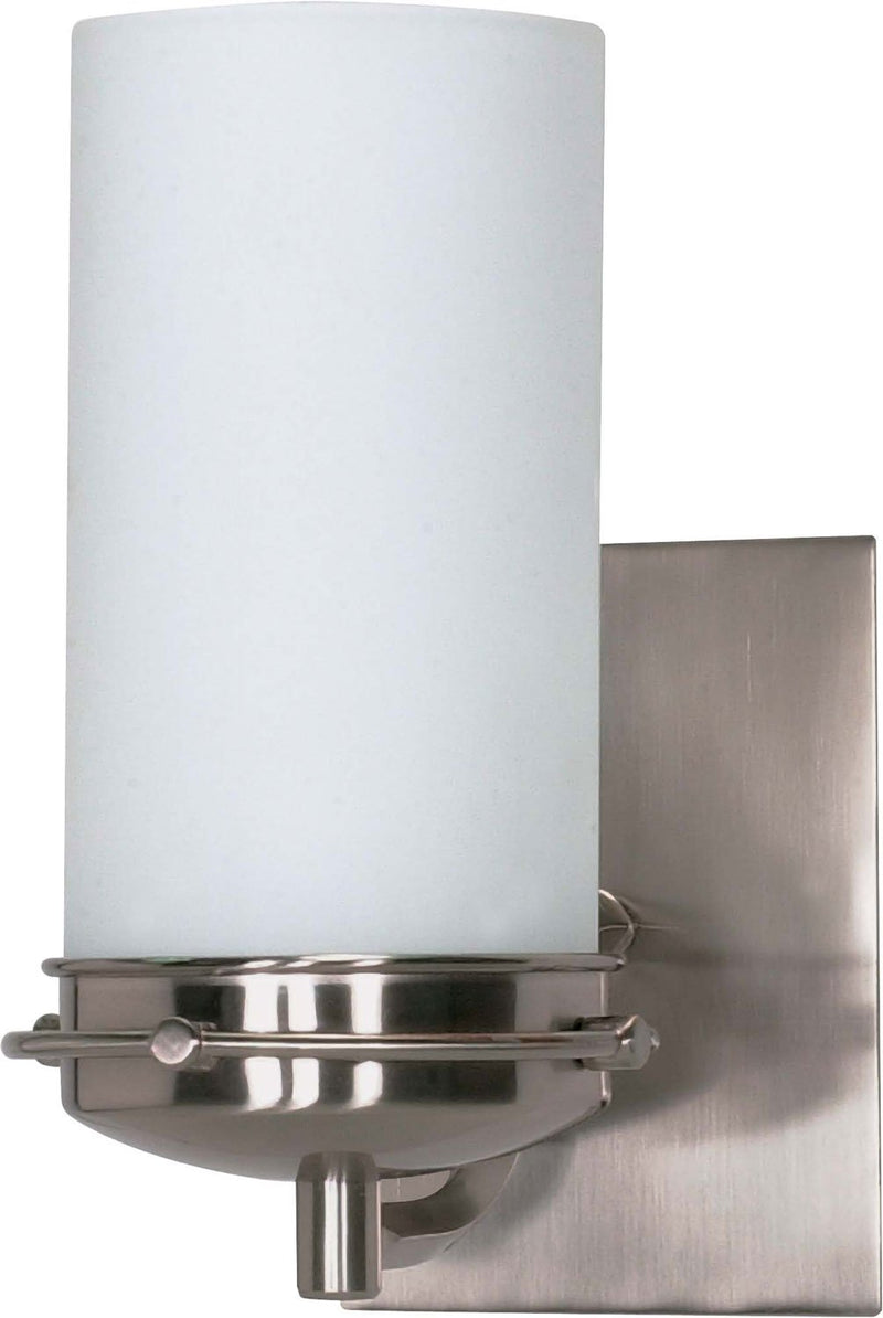 Polaris Bath Sconce in Brushed Nickel