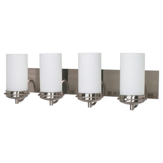 Polaris 4-Light Bath Vanity Light in Brushed Nickel