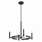 Tolani 4-Light Chandelier in Black