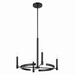 Tolani Four Light Chandelier in Black